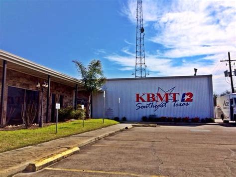 Get reviews, hours, directions, coupons and more for KBMT-TV Channel 12. Search for other Television Stations & Broadcast Companies on The Real Yellow Pages®. Find a business. Find a business. Where? ... Beaumont, TX 77702. Kebq. 1280 Bowie St, Beaumont, TX 77701. Texas Freedom Radio. 440 N 18th St, Beaumont, TX 77707. …